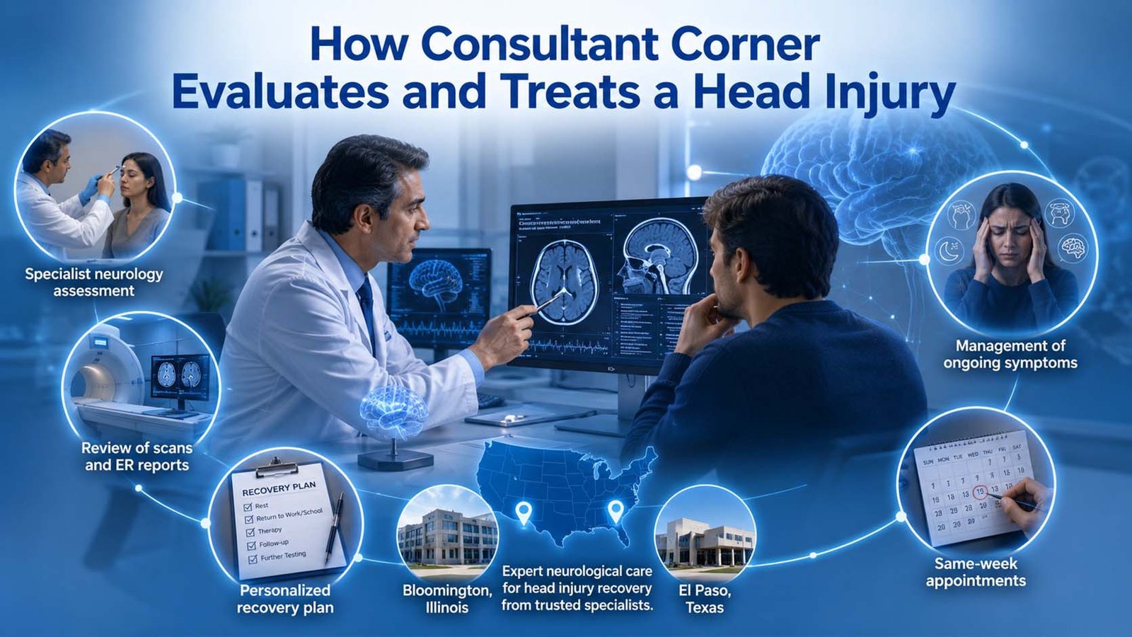 How Consultant Corner Evaluates and Treats a Head Injury