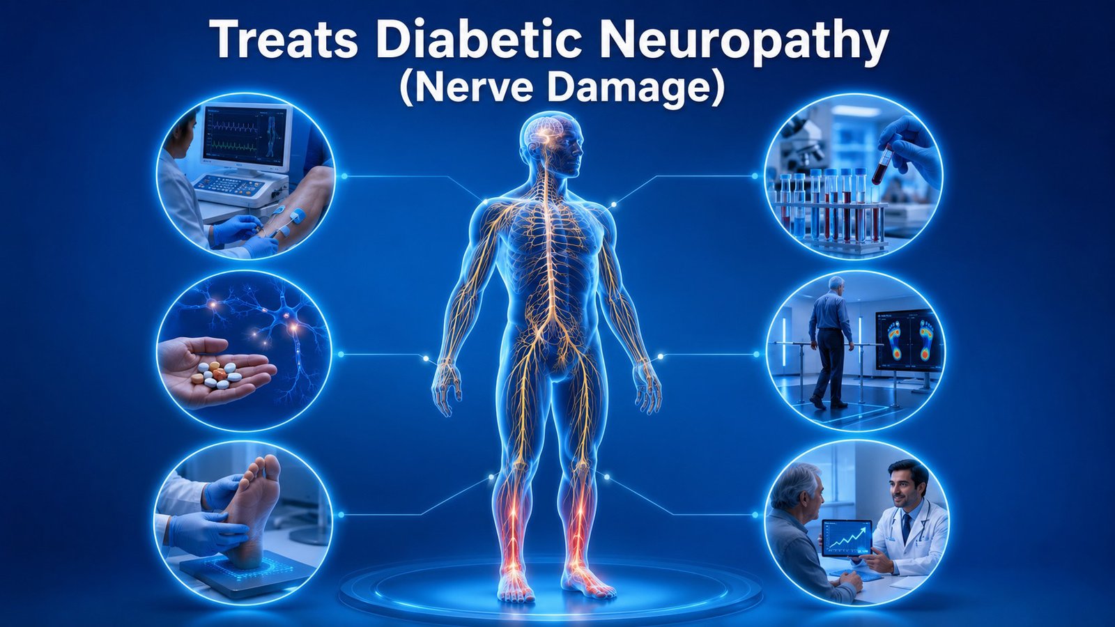 Treats Diabetic Neuropathy (Nerve Damage)