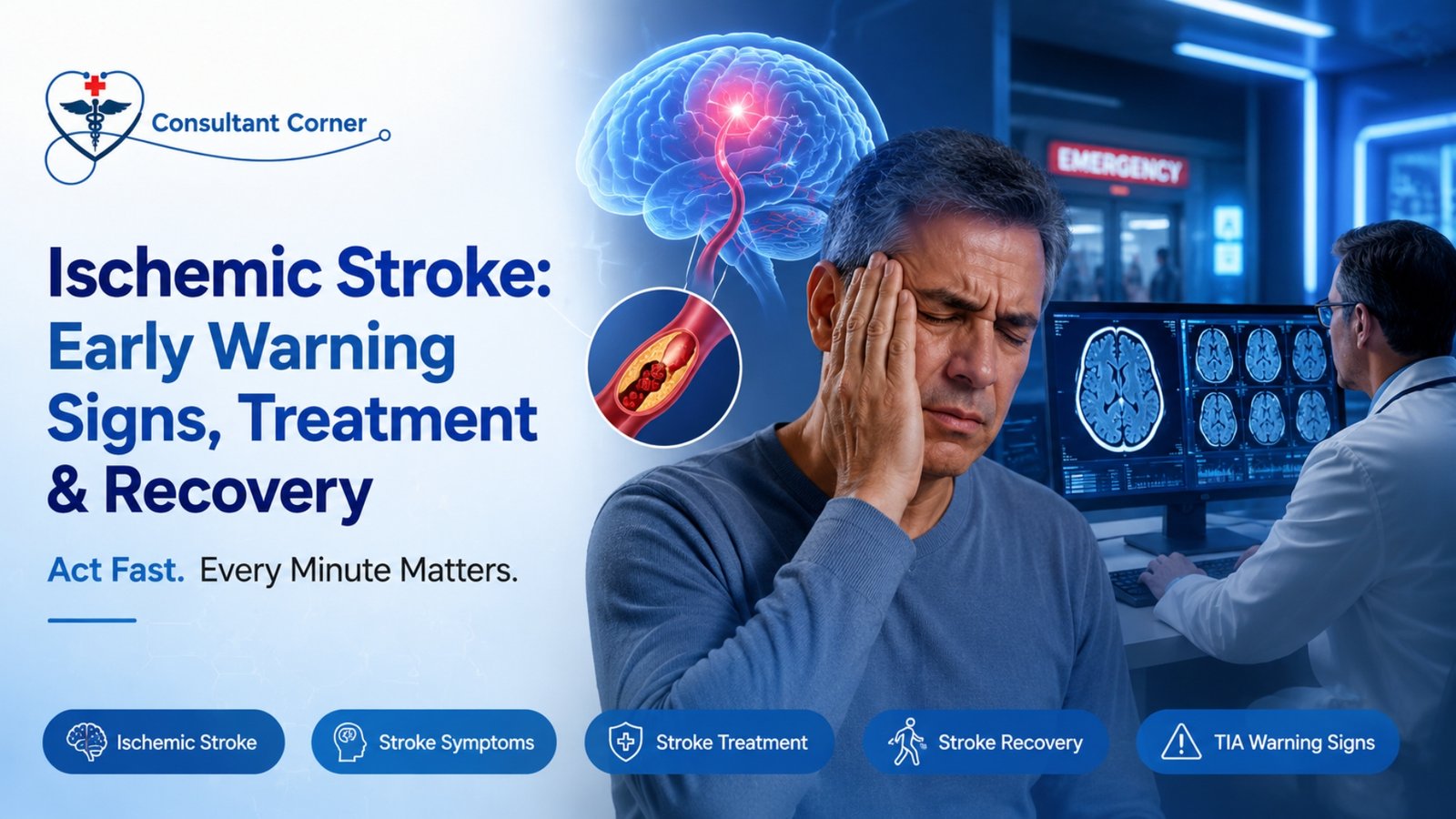 Ischemic Stroke: Early Warning Signs, Treatment & Recovery