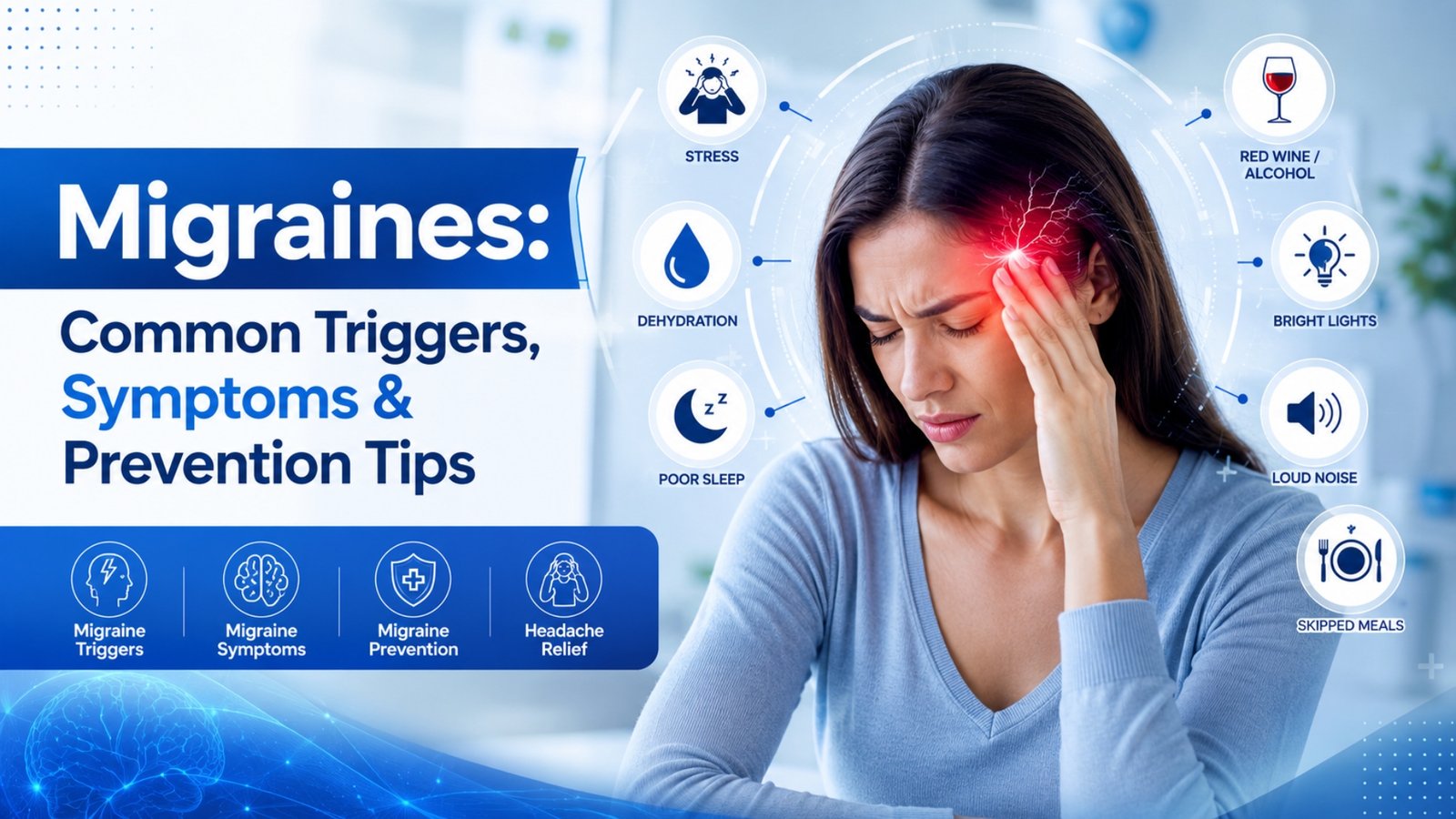 Migraines Common Triggers, Symptoms and Prevention Tips