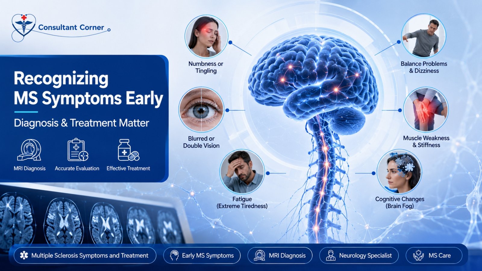 Recognising early MS symptoms