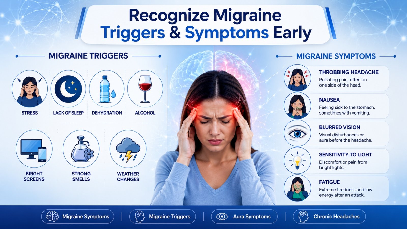 Recognize Migraine Triggers & Symptoms Early