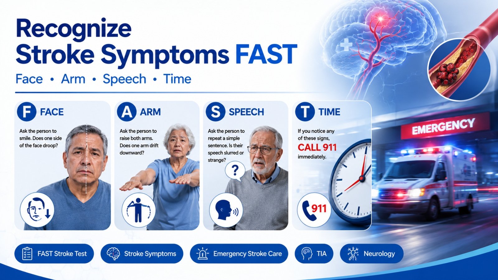 Recognize Stroke Symptoms FAST