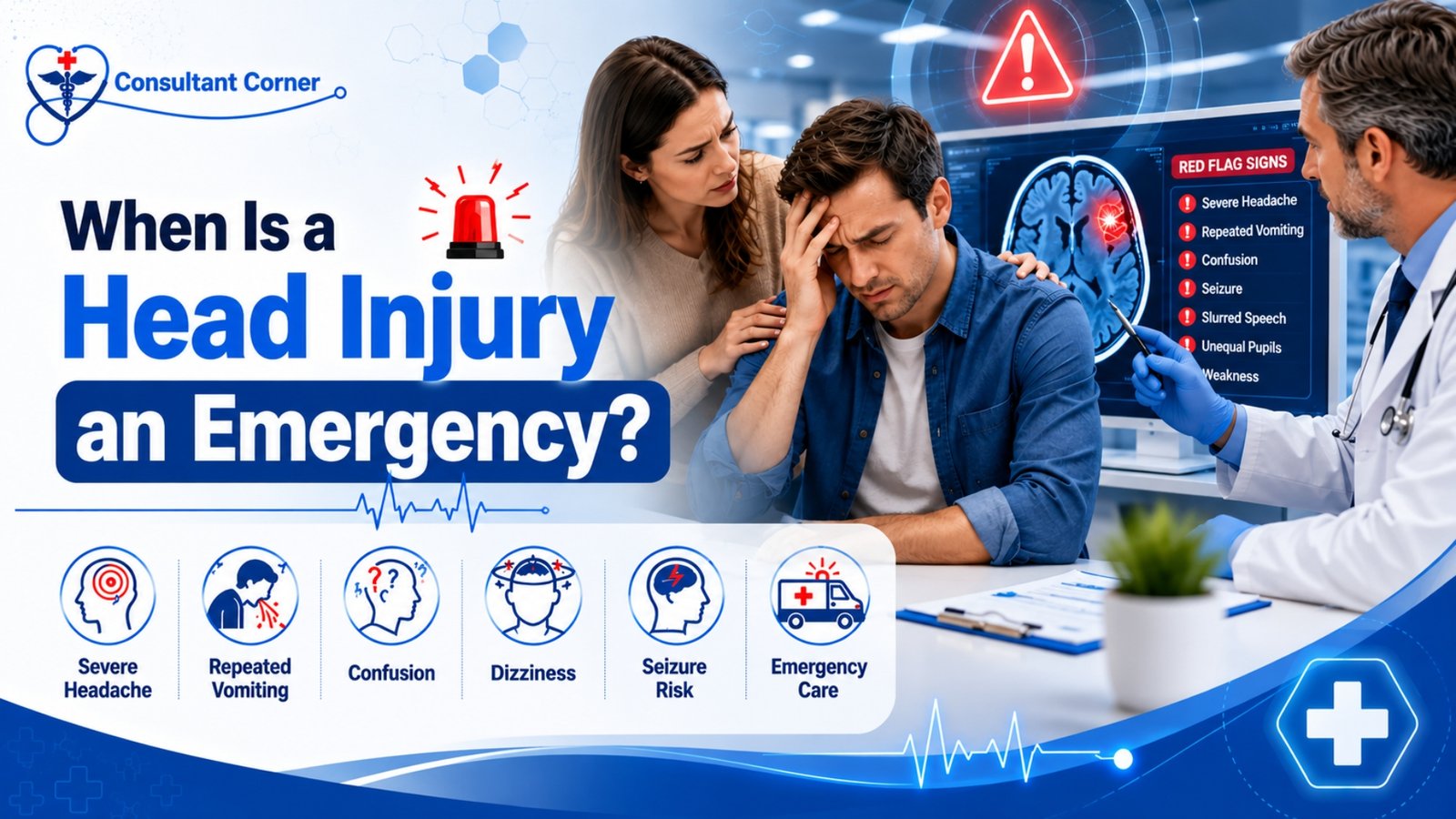 A head injury can happen in the blink of an eye - a bathroom fall, a car collision, a sports impact, or even a careless bump into a cabinet door. But the consequences can ripple through days, weeks, or even months of your life. Understanding what a head injury actually means, recognizing when symptoms signal danger, knowing what recovery looks like, and learning when to call a doctor can make a real difference in how quickly - and how completely - you or someone you love gets better. This comprehensive guide covers everything you need to know about head injury: the different types, common and emergency symptoms, the stages of recovery, special populations at risk, how doctors diagnose injury, and the steps you can take today to protect your brain health.