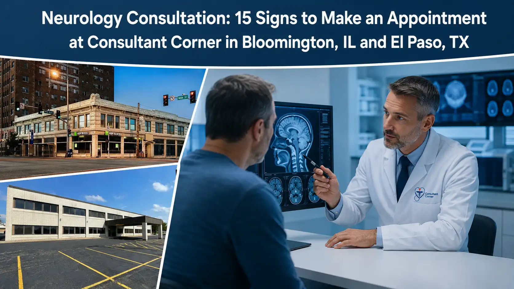 Neurology Consultation 15 Signs to Make an Appointment at Consultant Corner in Bloomington, IL and El Paso, TX