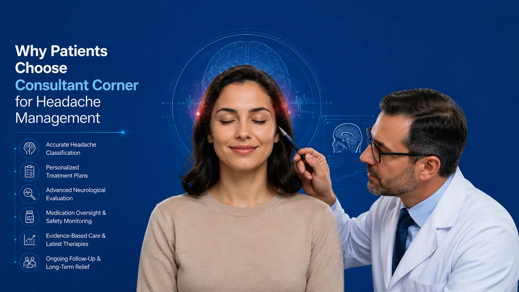 Why Patients Choose Consultant Corner for Headache Management