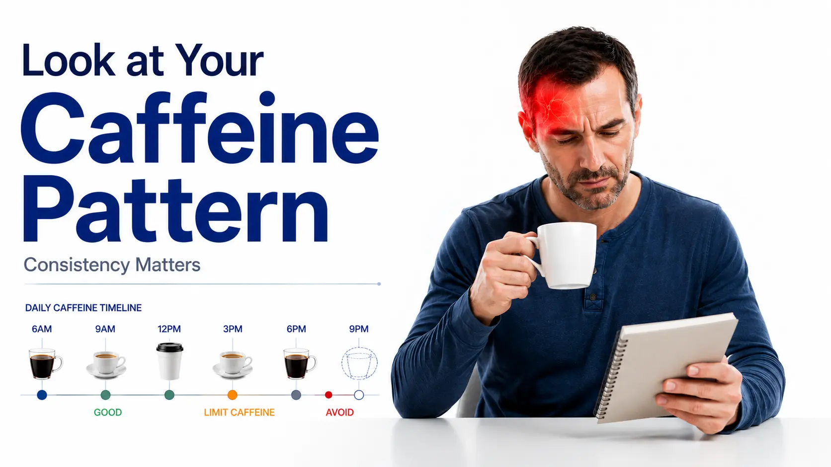 Caffeine Pattern Daily Timeline