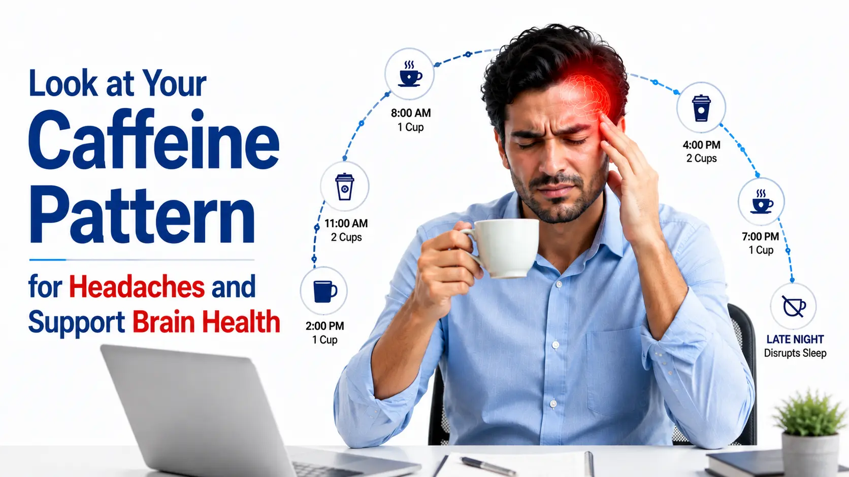 Look at Your Caffeine Pattern for Headaches and Support Brain Health